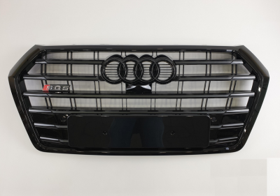 Решетка радиатора Audi Q5 SQ5 черная (2017-...)