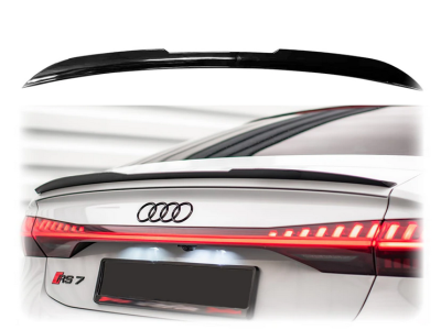 Cпойлер багажника Audi A7 S7 RS7 черный глянцевый ABS-пластик (2019-...)