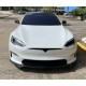 Накладка переднього бампера Tesla Model S чорний глянець вар.2 (2021-...)