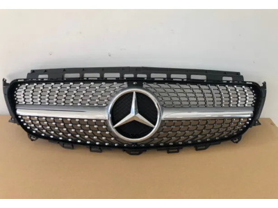 Решетка радиатора без звезды Mercedes W213 Diamond silver