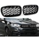 Решетка радиатора на BMW X5 F15 / X6 F16 стиль Diamond Silver-Black