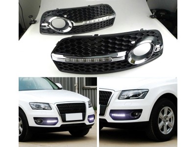 Решетки противотуманок Audi Q5 с DRL (2008-2012)