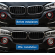 Хромированые накладки на противотуманки BMW X5 F15