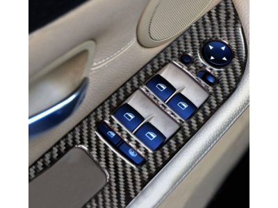 Комплект накладок на панель подъемника окон BMW E60