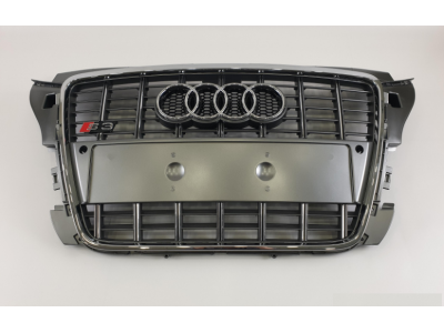 Решетка радиатора Audi A3 8P S3 серая + хром (2008-2012)