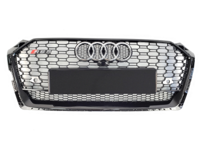 Решетка радиатора Audi A5 RS5 черный + хром (2016-...)