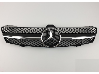 Решетка радиатора Mercedes W219 Chrome Black (2004-2007)