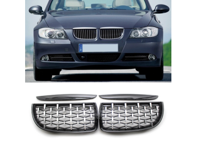 Решітка радіатора BMW E90 E91 Diamond (2005-2008)