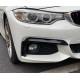 Накладки переднього бампера BMW F32 F33 F36 М Sport чорний глянець