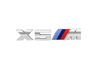 Наклейка-эмблема X5M на задний бампер BMW