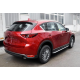 Пороги, подножки боковые Mazda CX-5 II стиль OEM (2017-...)