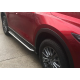 Пороги, подножки боковые Mazda CX-5 II стиль OEM (2017-...)