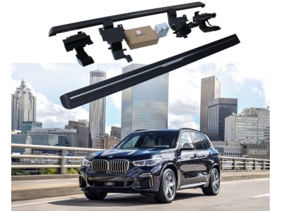 Пороги, подножки боковые BMW X5 G05 с выездным механизмом