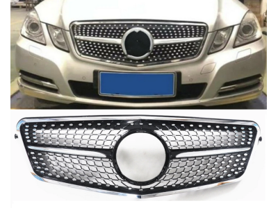 Решетка радиатора MERCEDES W212 Diamond Chrome + black (2009-2013)