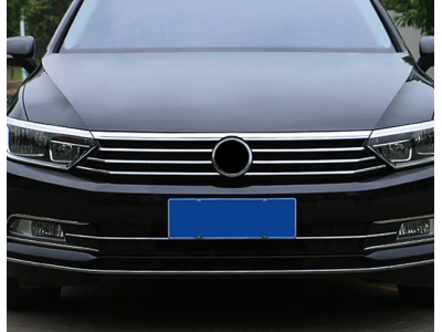 Хромированые накладки на капот и решетку Volkswagen Passat B8 (2014-2018)