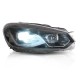 Оптика передня, фари на Volkswagen Golf 6 Full Led