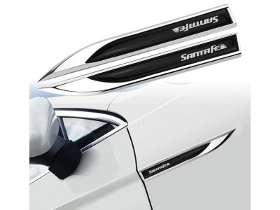 Хромированные накладки на кузов Hyundai Santa Fe (2013-2018)