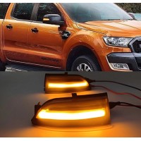 Динамические повторители поворотов Ford Ranger / Everest дымчатые (2012-...)