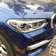 Накладки на фары, реснички BMW X3 G01 X4 G02 черный глянец ABS-пластик