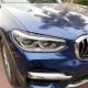 Накладки на фары, реснички BMW X3 G01 X4 G02 черный глянец ABS-пластик