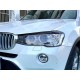 Накладки на фары, реснички BMW X3 F25 / X4 F26 черный глянец ABS-пластик