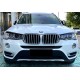 Накладки на фары, реснички BMW X3 F25 / X4 F26 черный глянец ABS-пластик