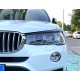 Накладки на фары, реснички BMW X3 F25 / X4 F26 черный глянец ABS-пластик