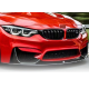 Накладка переднего бампера BMW M3 F80 / M4 F82 / M4 F83 черный глянец (2014-2020)