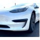 Накладки переднего бампера Tesla Model 3 черный глянец (2017-...)