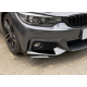 Накладки переднего бампера BMW 4 F32 / F33 / F36 ABS-пластик черный глянец