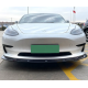 Накладка переднего бампера Tesla Model 3 черный глянец вар.2 (2017-2021)