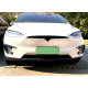 Накладки переднего бампера Tesla Model X черный глянец (2015-...)