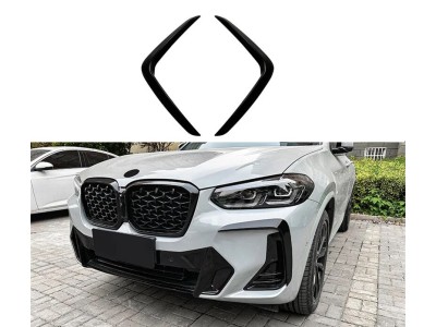 Накладки (сплиттеры) переднего бампера BMW X3 G01 / X4 G02 M Sport (2022-...)