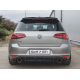 Накладка заднего бампера Volkswagen Golf 7 версия GTI с боковыми сплиттерами (2012-2016)