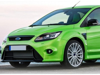 Накладки на фары, реснички Ford Focus MK2 под покраску ABS-пластик (2008-2010)