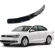 Козырёк на стекло (бленда) Volkswagen Jetta 6 черный глянец (ABS-пластик)