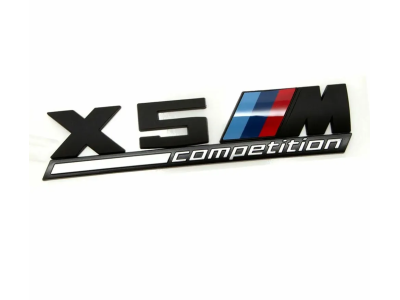 Наклейка-эмблема на кузов BMW X5M Competition Black