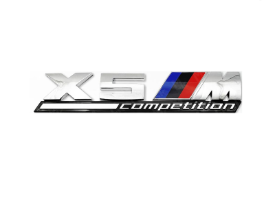 Наклейка-эмблема на кузов BMW X5M Competition Chrome